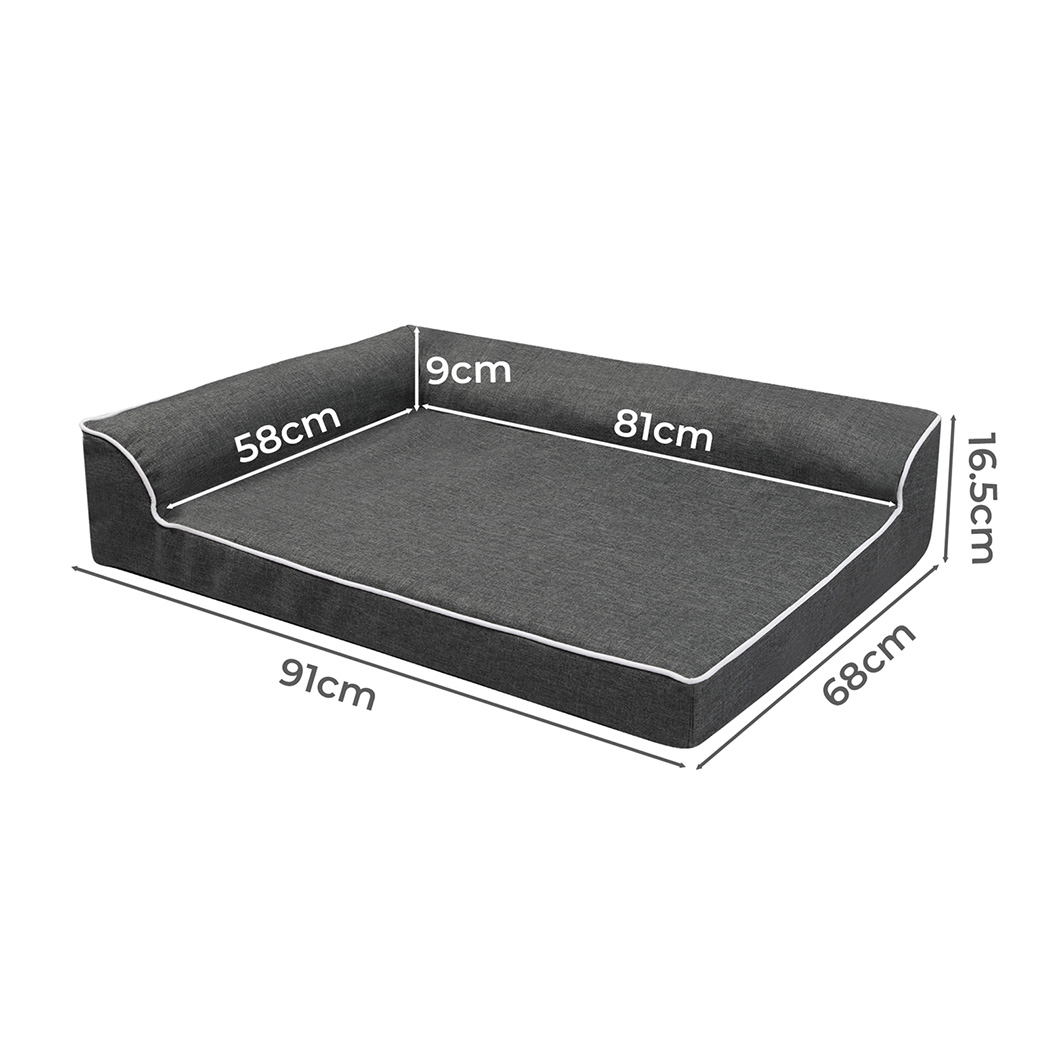 Pawz Orthopedic Dog Bed L Grey - Image 3